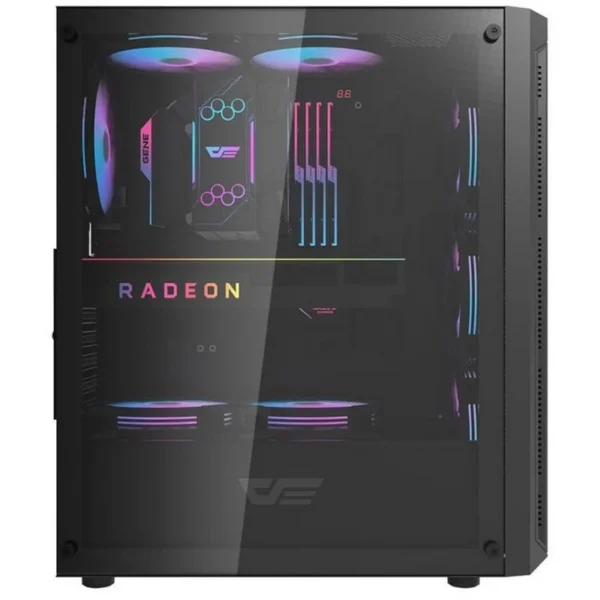 darkFlash DK350 Midi Tower Cristal Templado ARGB USB 3.0 Negra - Imagen 5