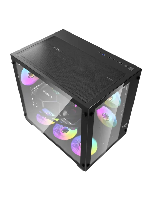 darkFlash C285 Midi Tower Cristal Templado USB 3.0 Negra